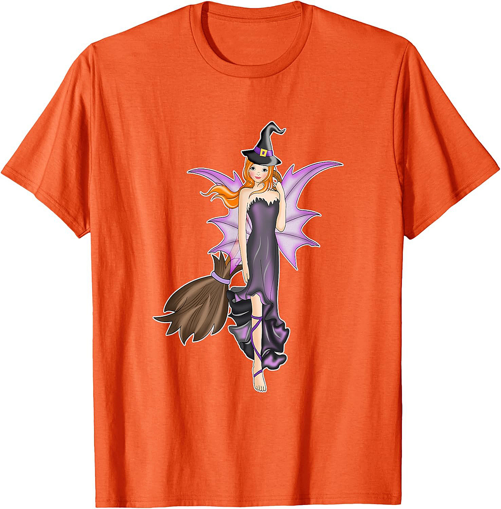 Fairy Witch on Halloween T-Shirt