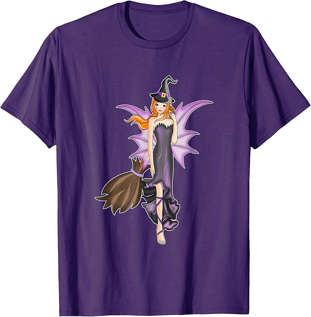Fairy Witch on Halloween T-Shirt