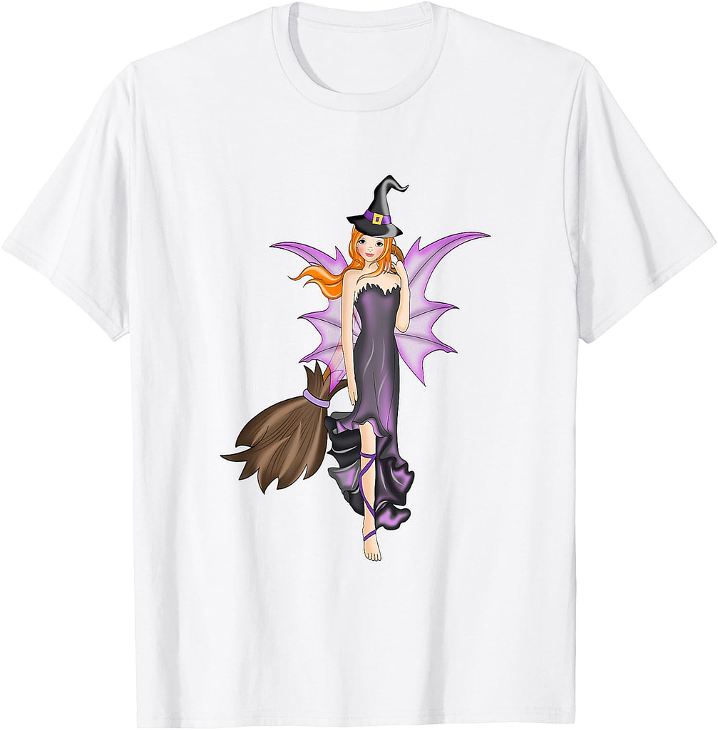 Fairy Witch on Halloween T-Shirt