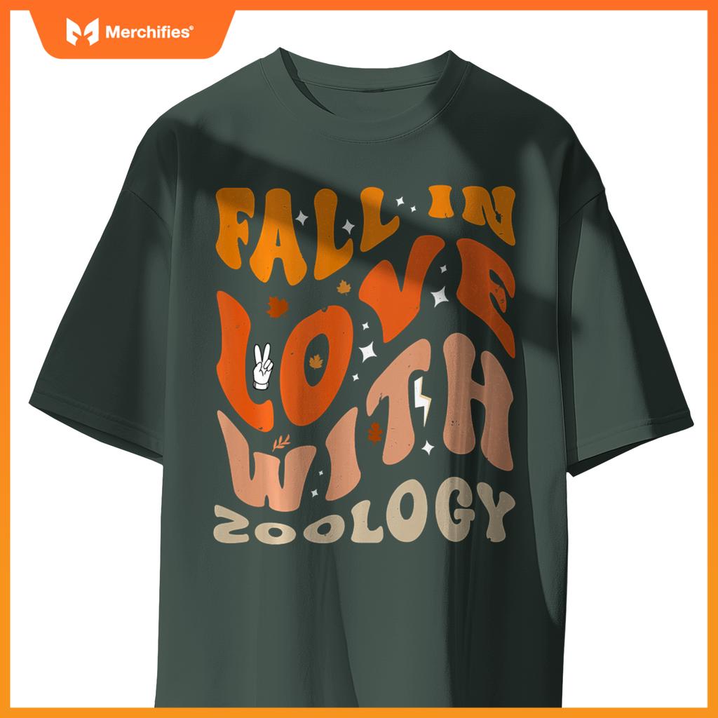 Fall In Love With Zoology Teacher Outfit Groovy Thanksgiving