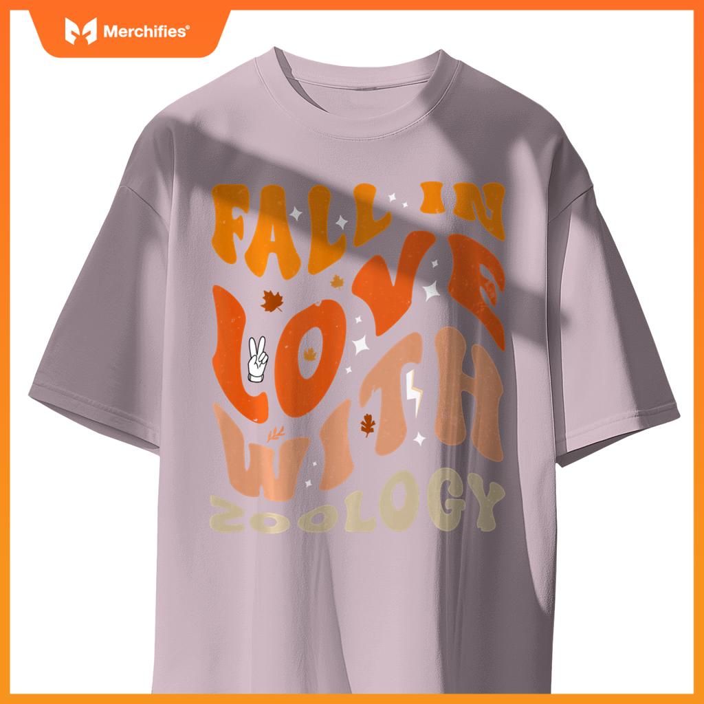 Fall In Love With Zoology Teacher Outfit Groovy Thanksgiving