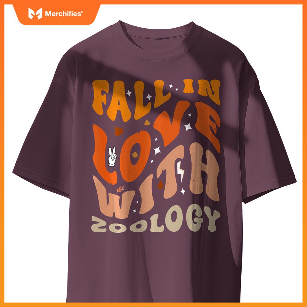 Fall In Love With Zoology Teacher Outfit Groovy Thanksgiving