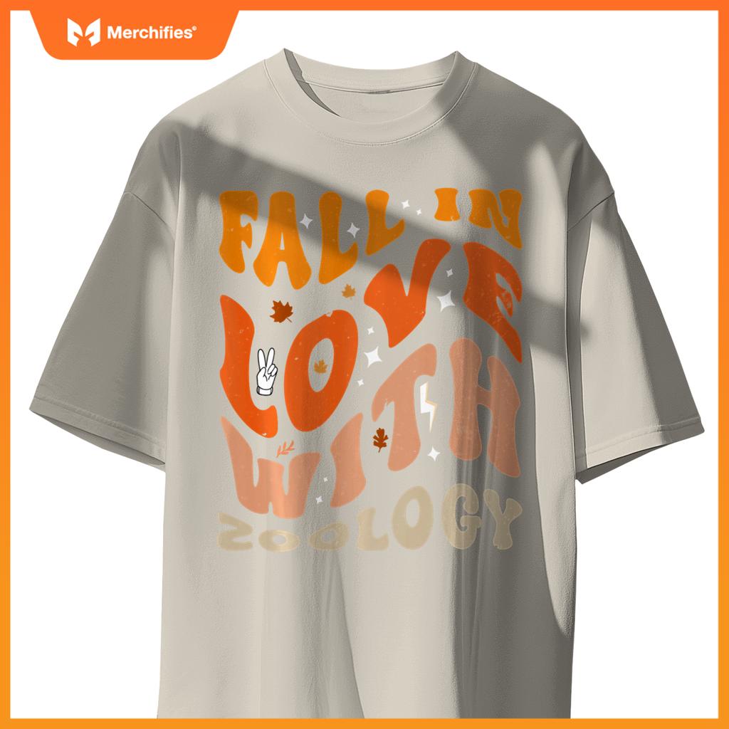 Fall In Love With Zoology Teacher Outfit Groovy Thanksgiving