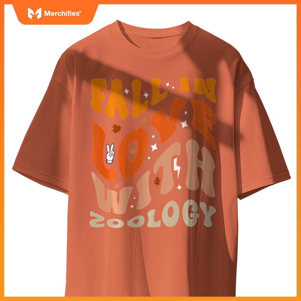 Fall In Love With Zoology Teacher Outfit Groovy Thanksgiving