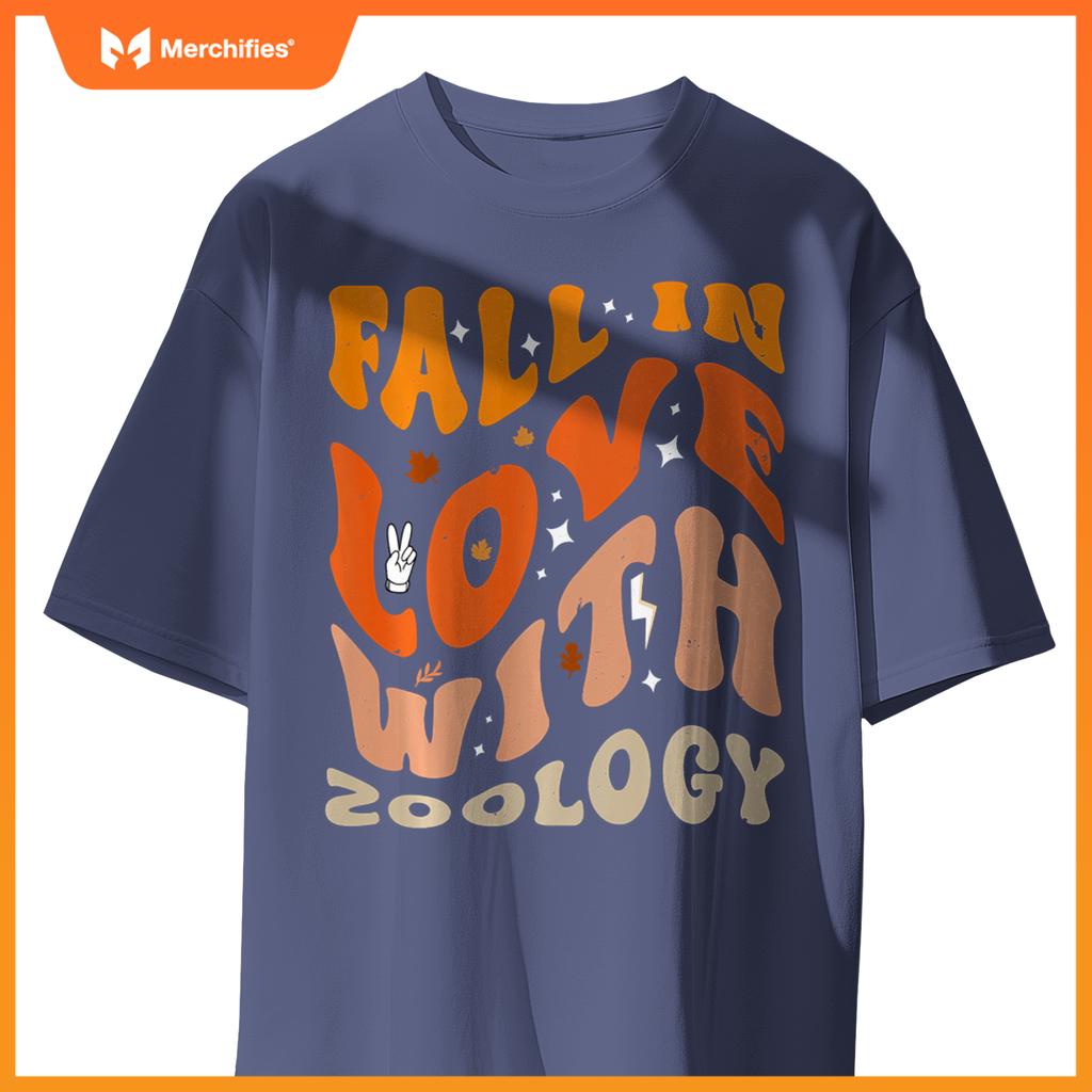 Fall In Love With Zoology Teacher Outfit Groovy Thanksgiving