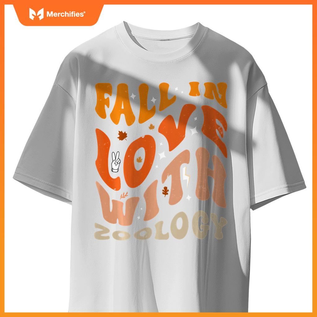 Fall In Love With Zoology Teacher Outfit Groovy Thanksgiving
