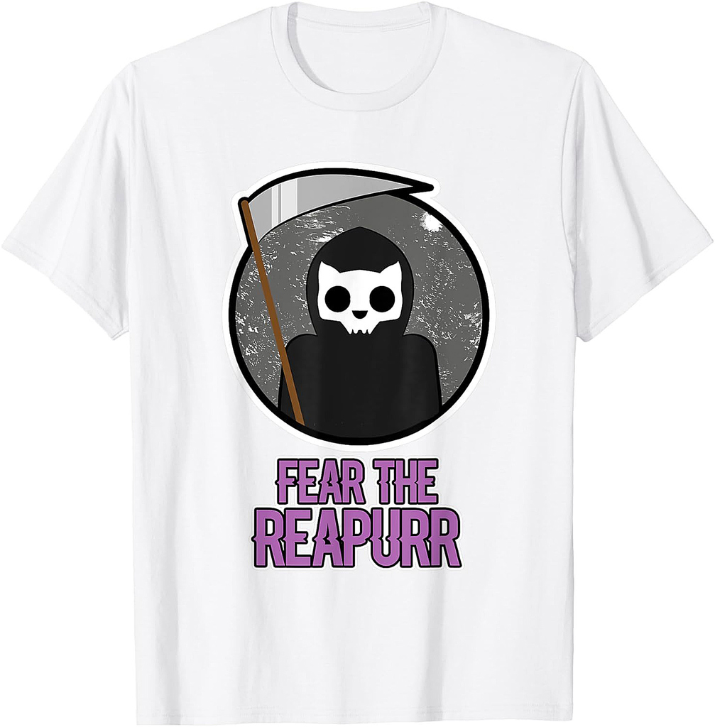 Fear The Reapurr for Cat Lover - Cat Reaper - Halloween T-Shirt