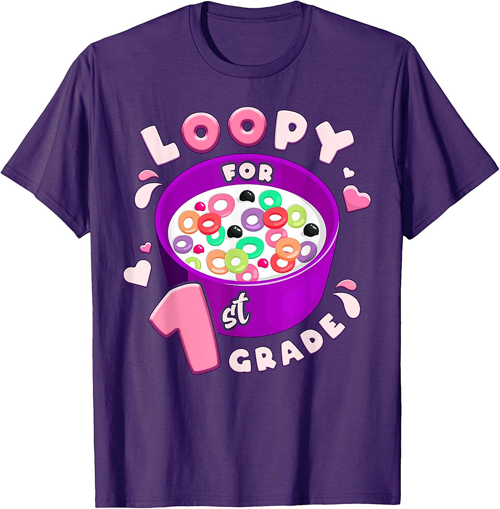 First Day Of 1st Grade Girl Back To School First Grade Cute T-Shirt