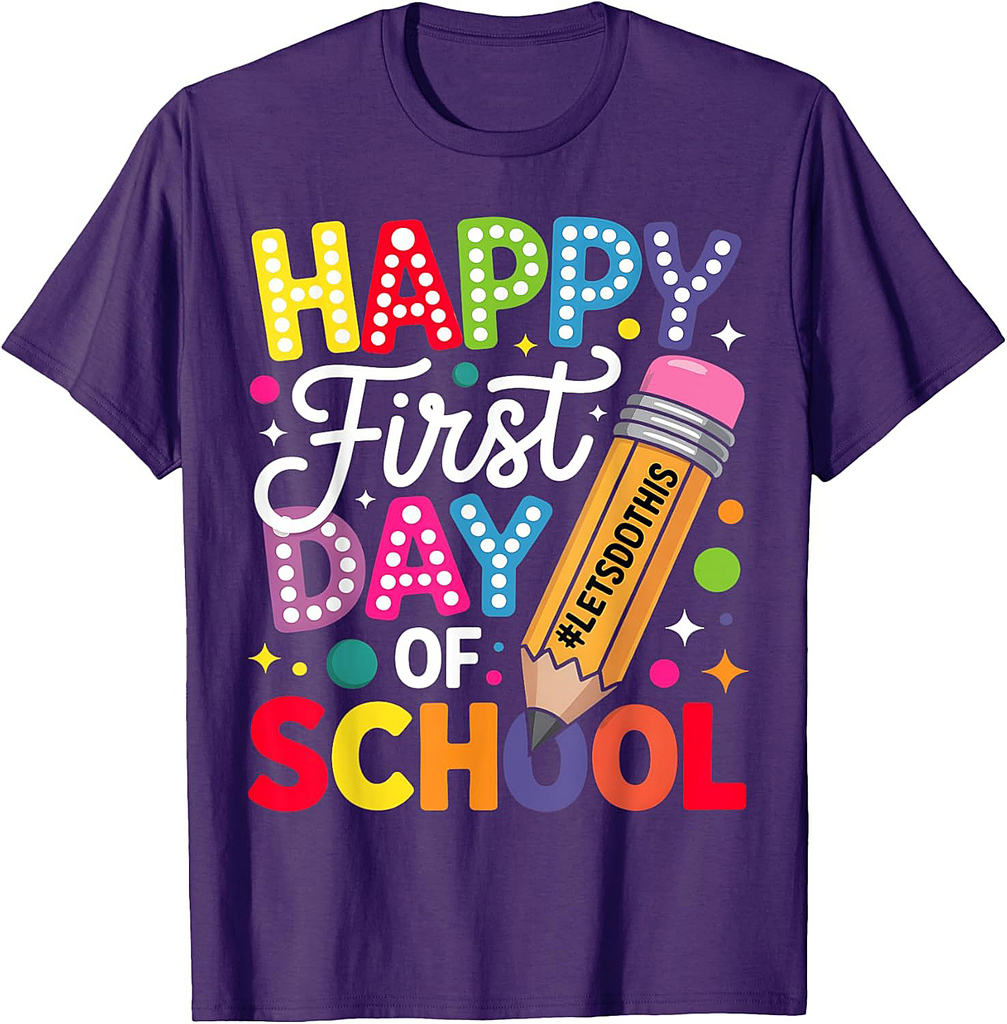 First Day Of School Kids Back To School Girls Teachers T-Shirt