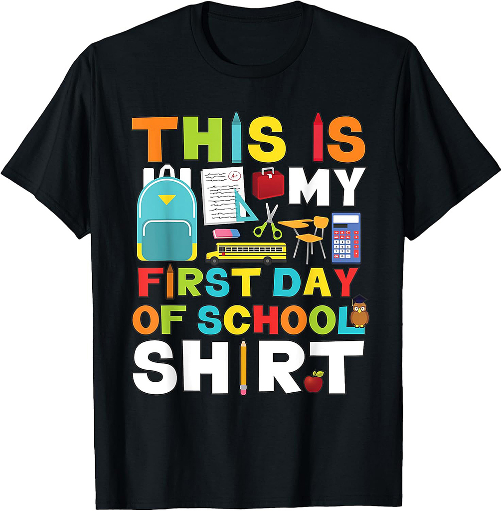 First Day of School Shirt Boys Girls Back To School T-Shirt