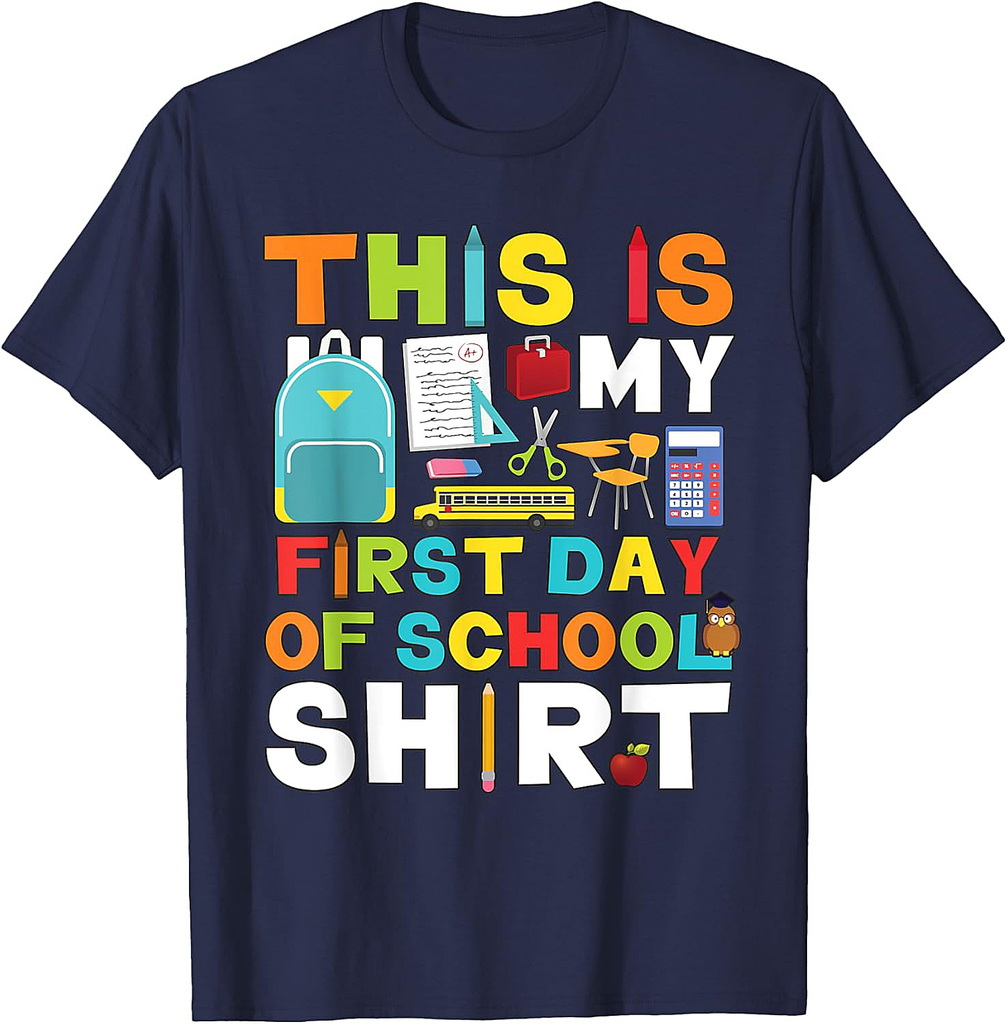 First Day of School Shirt Boys Girls Back To School T-Shirt