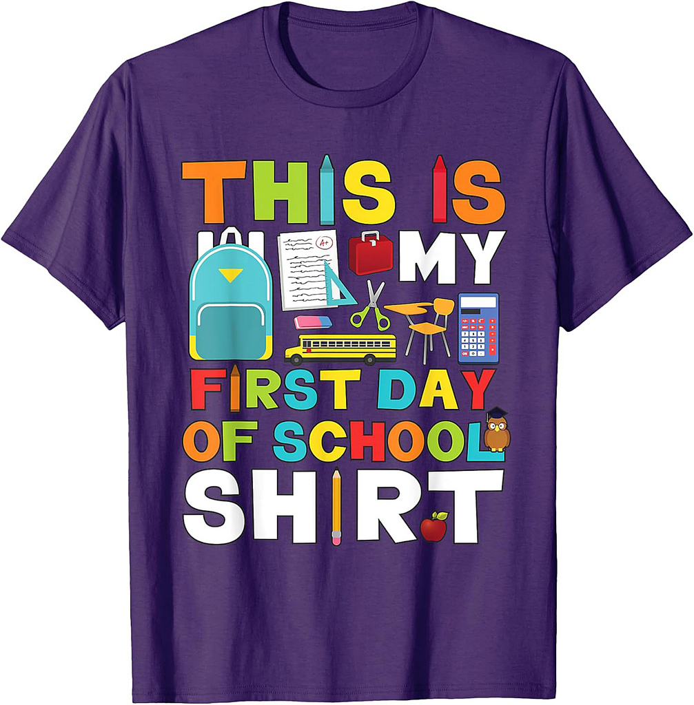 First Day of School Shirt Boys Girls Back To School T-Shirt
