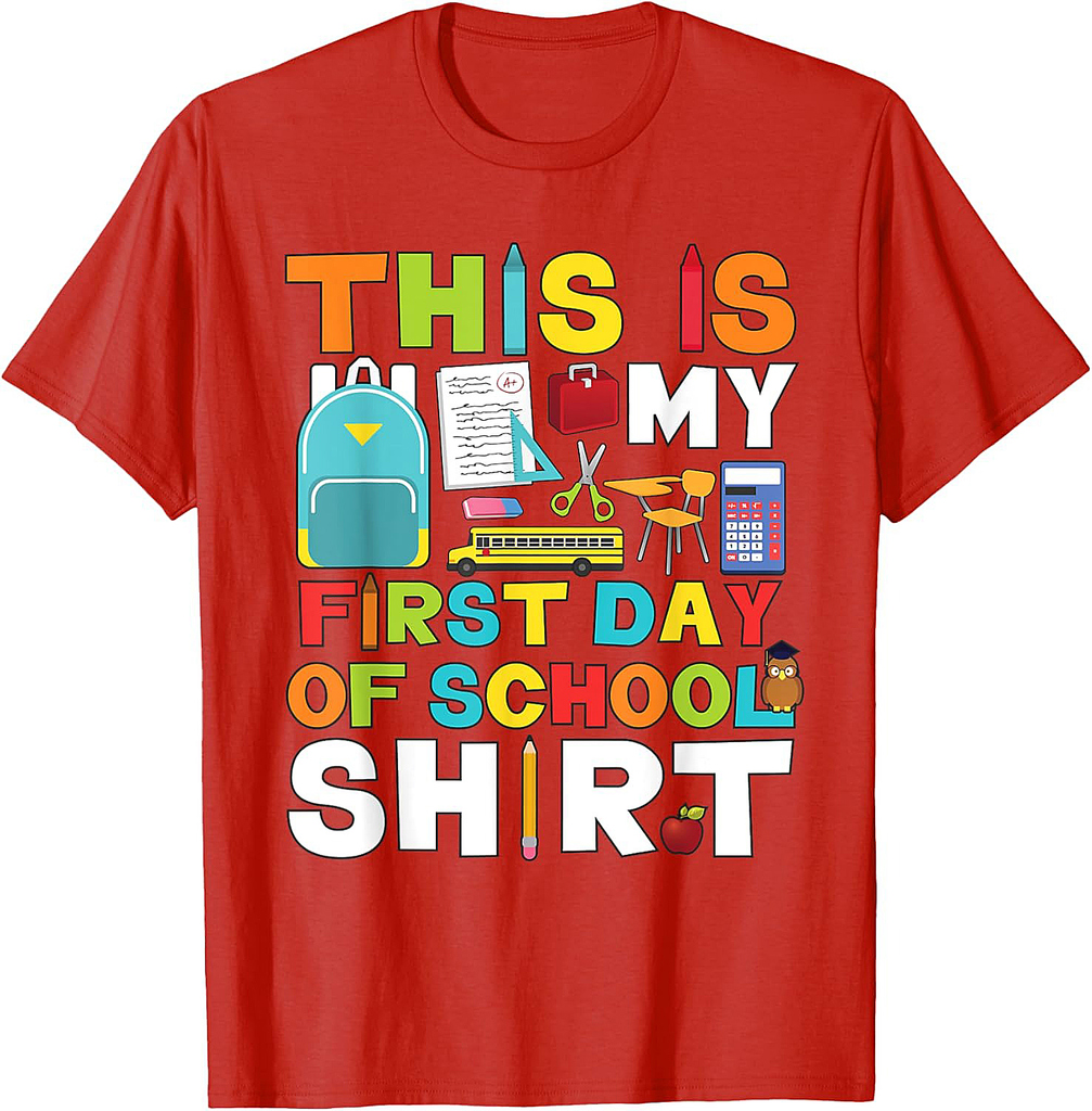 First Day of School Shirt Boys Girls Back To School T-Shirt