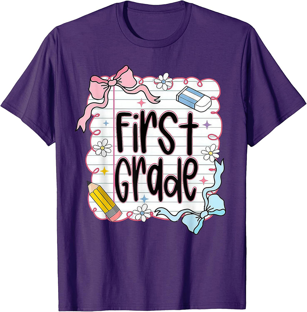 First Grade Back To School 1st Grade Teacher Student T-Shirt