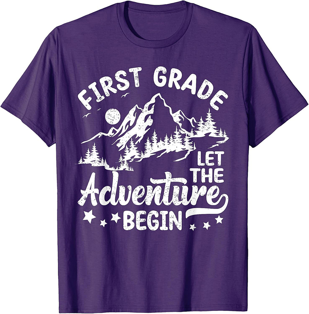 First Grade Let The Adventure Begin Back To School Kids T-Shirt