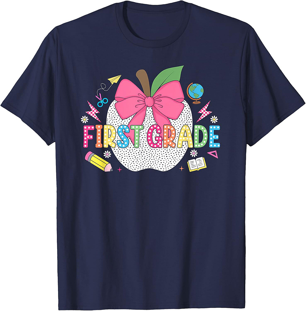 First Grade Shirt Teacher 1st Grade First Day Back To School T-Shirt