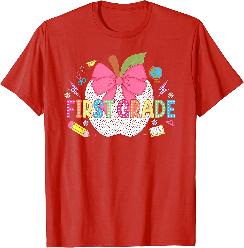 First Grade Shirt Teacher 1st Grade First Day Back To School T-Shirt