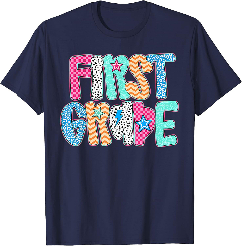 First Grade Teacher Student Happy First Day Back To School T-Shirt