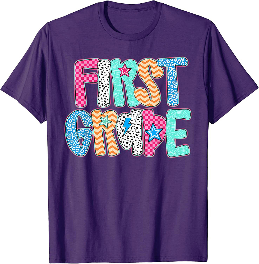 First Grade Teacher Student Happy First Day Back To School T-Shirt