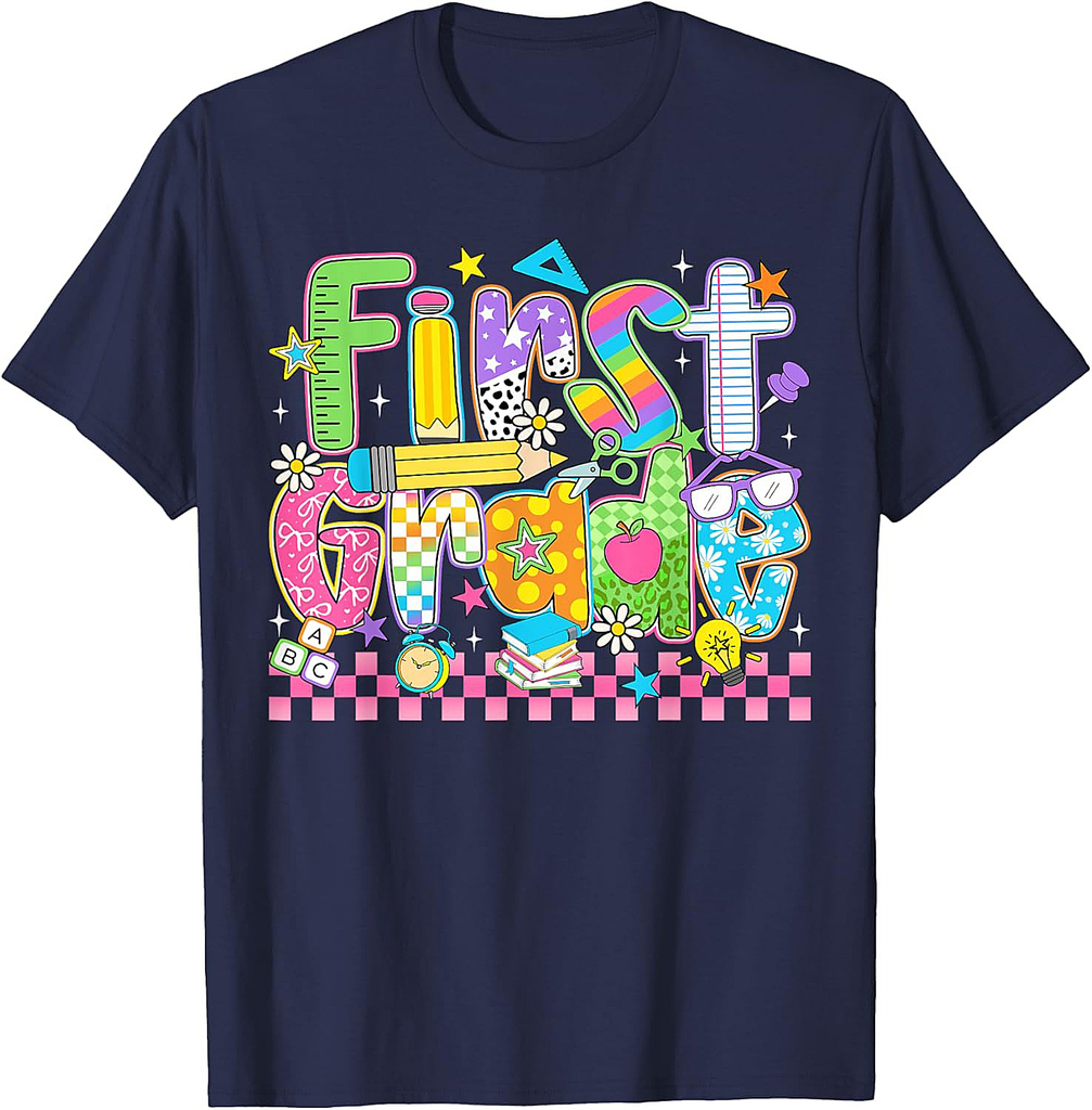 First Grade Team Teacher Back To School 1st Grade Boys Girls T-Shirt