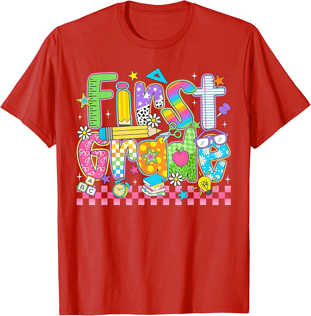 First Grade Team Teacher Back To School 1st Grade Boys Girls T-Shirt
