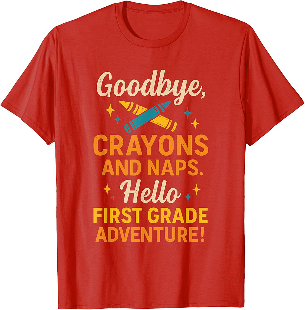 First Grade Top Back to School T-Shirt