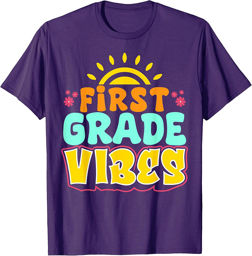 First Grade vibes Teacher Student 1st Grade Back To School T-Shirt