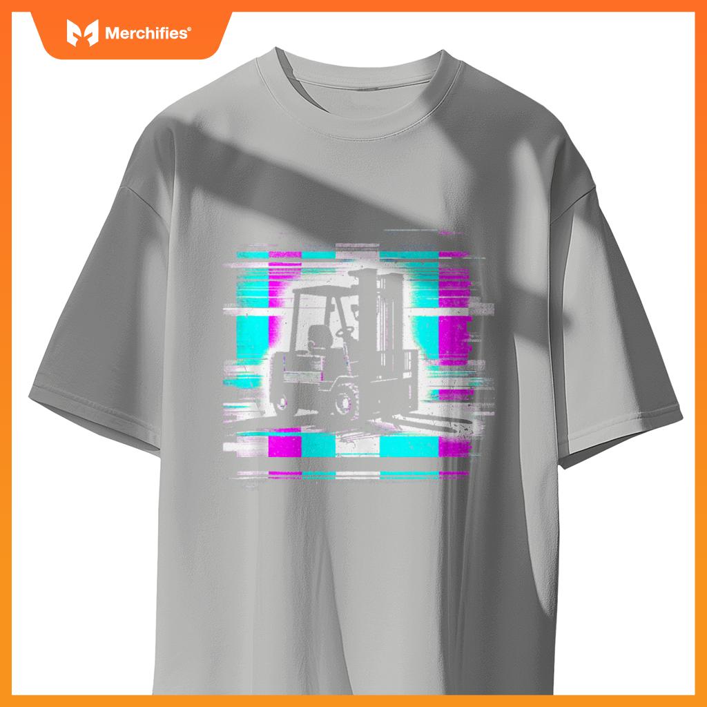 Forklift Glitch - Vintage Forklift Truck Lover T-Shirt