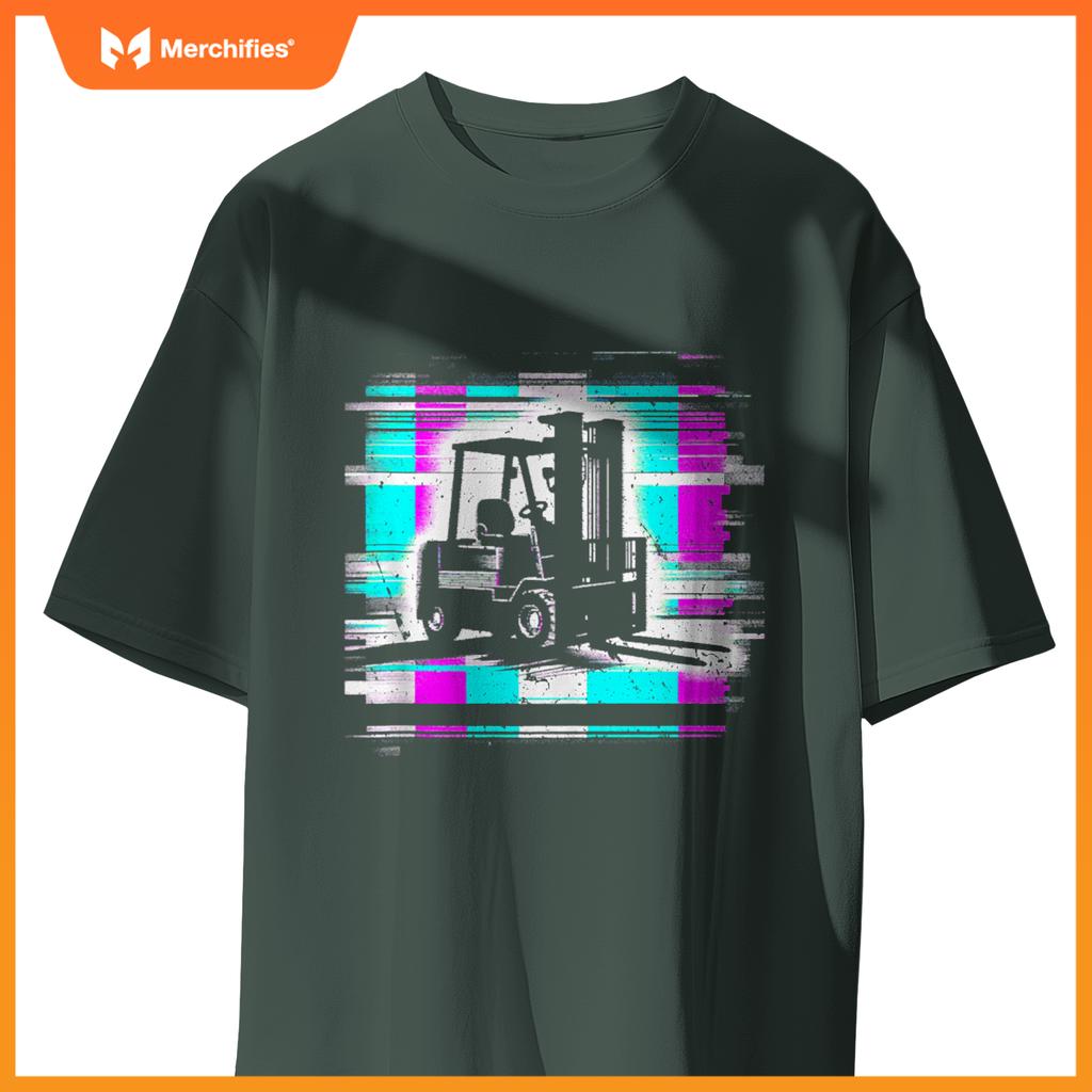 Forklift Glitch - Vintage Forklift Truck Lover T-Shirt