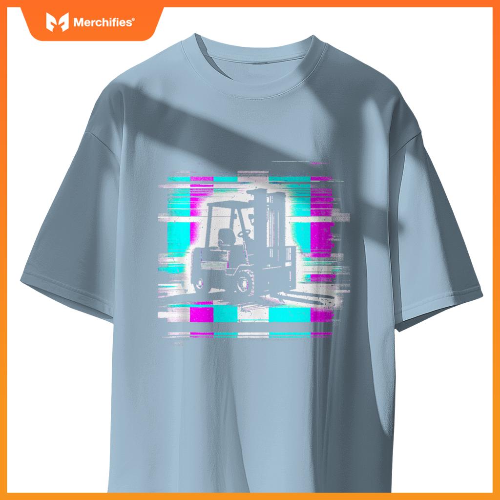 Forklift Glitch - Vintage Forklift Truck Lover T-Shirt