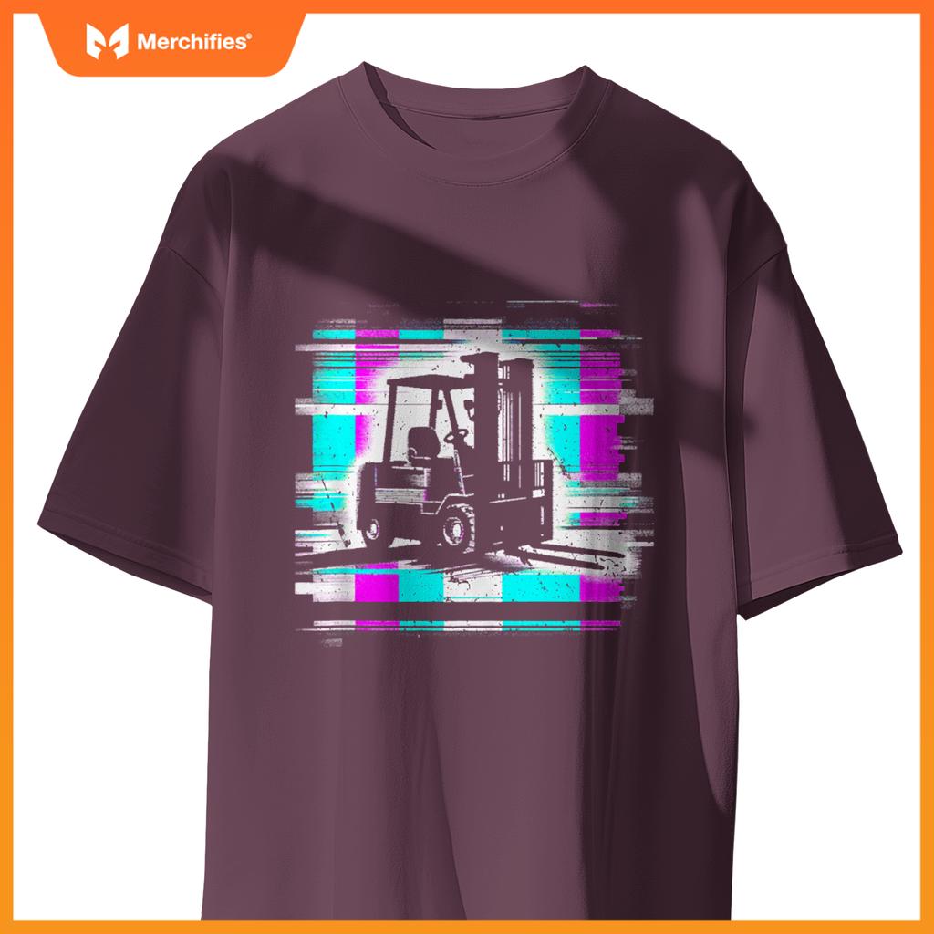 Forklift Glitch - Vintage Forklift Truck Lover T-Shirt