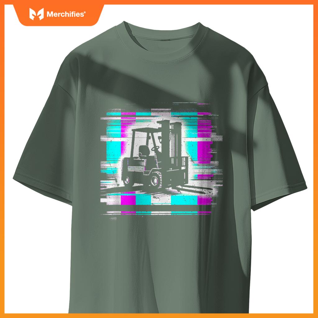 Forklift Glitch - Vintage Forklift Truck Lover T-Shirt