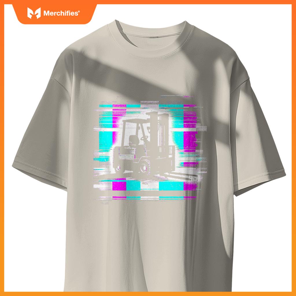 Forklift Glitch - Vintage Forklift Truck Lover T-Shirt