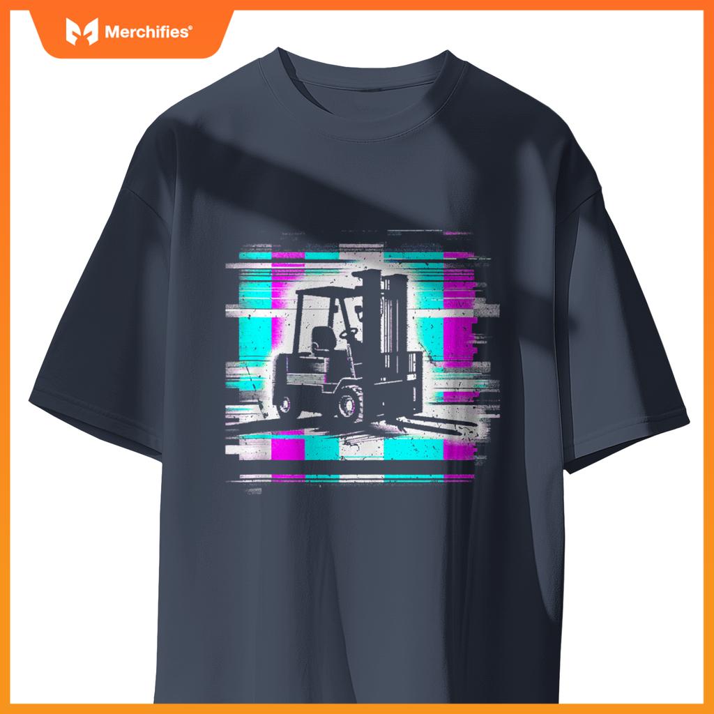 Forklift Glitch - Vintage Forklift Truck Lover T-Shirt
