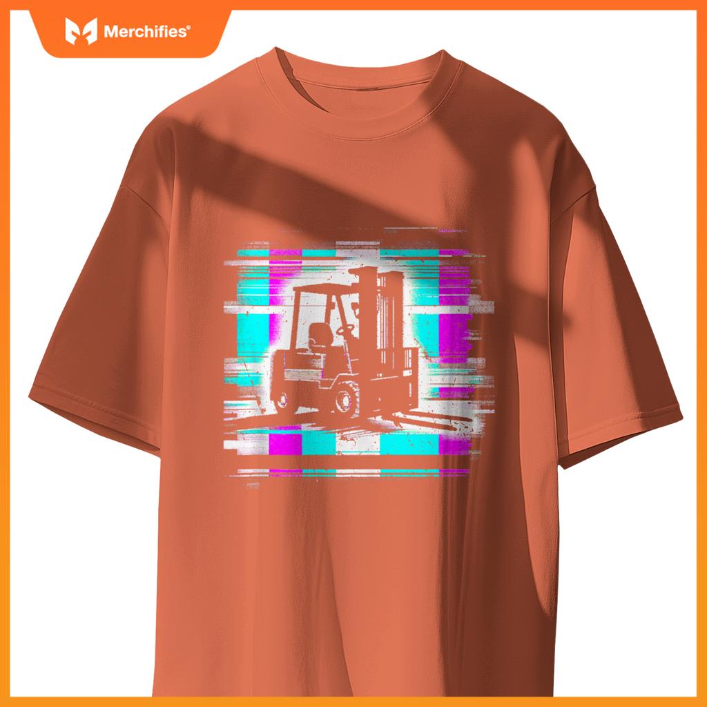 Forklift Glitch - Vintage Forklift Truck Lover T-Shirt