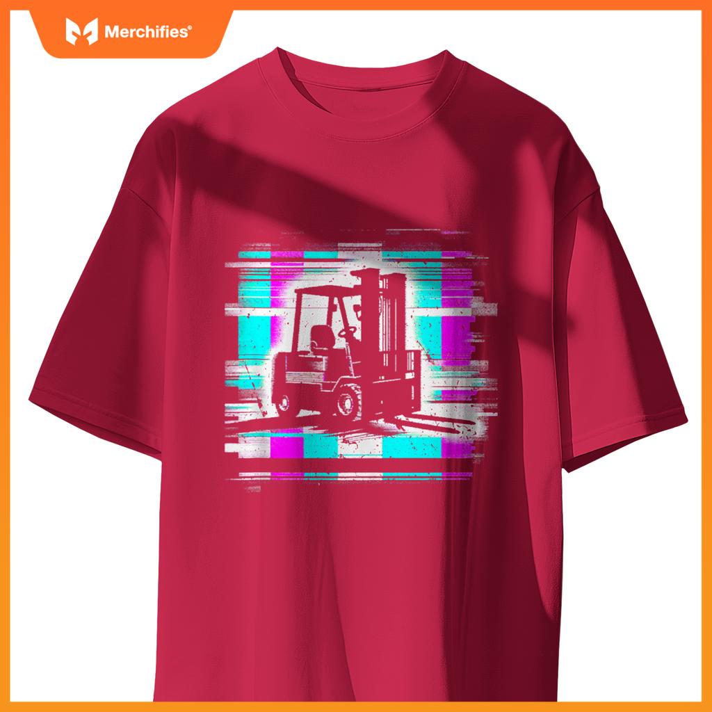 Forklift Glitch - Vintage Forklift Truck Lover T-Shirt