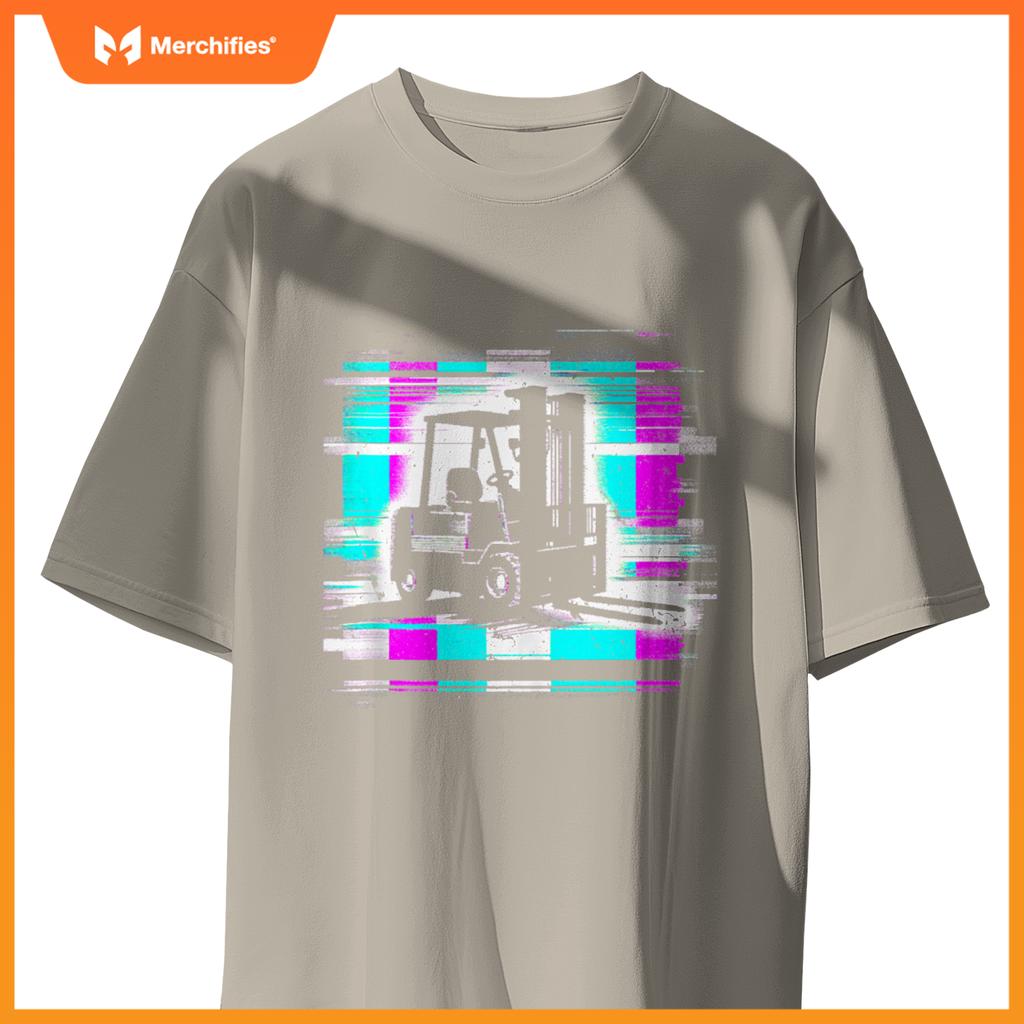 Forklift Glitch - Vintage Forklift Truck Lover T-Shirt