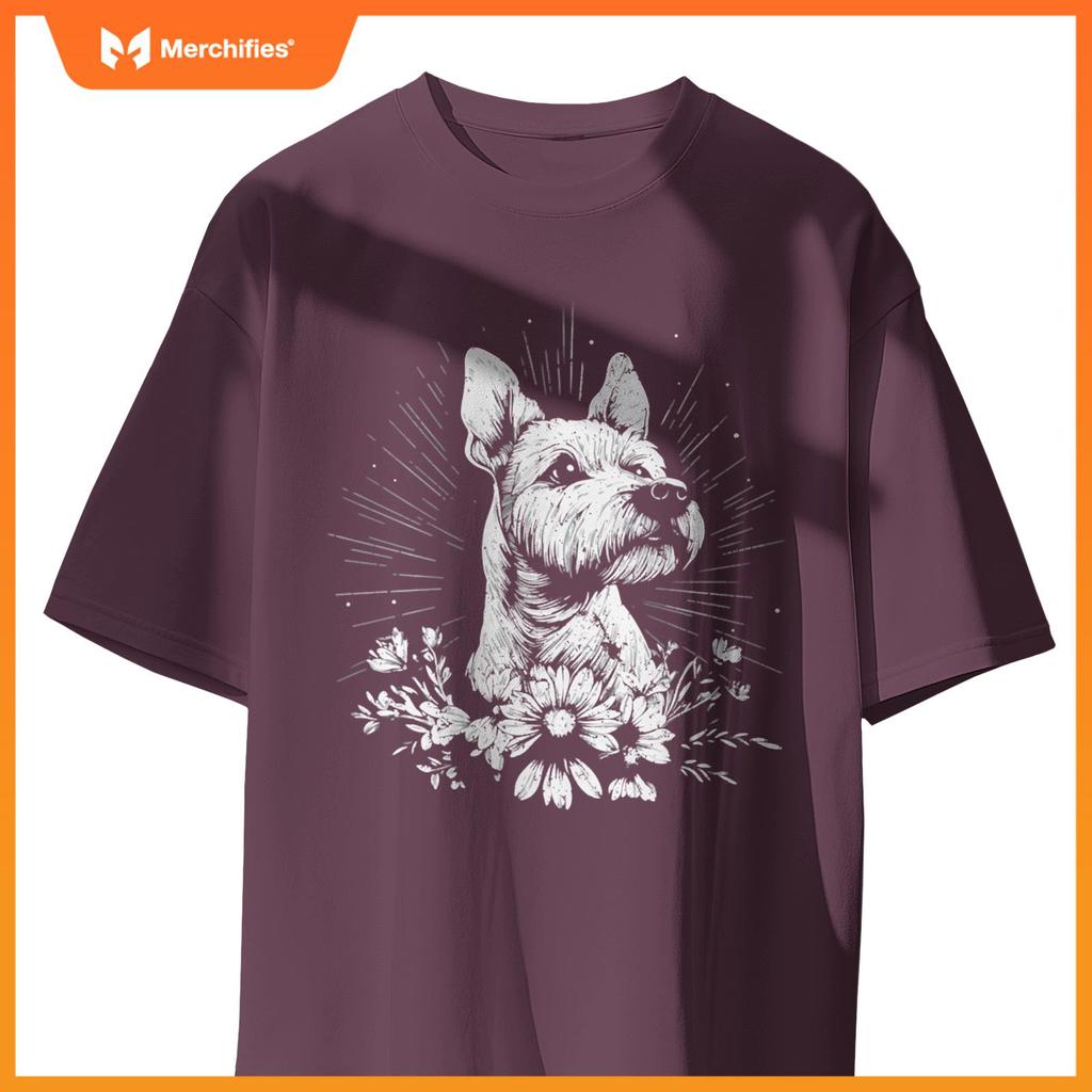Fox Terrier Dog Lover Retro Style Tattoo T-Shirt