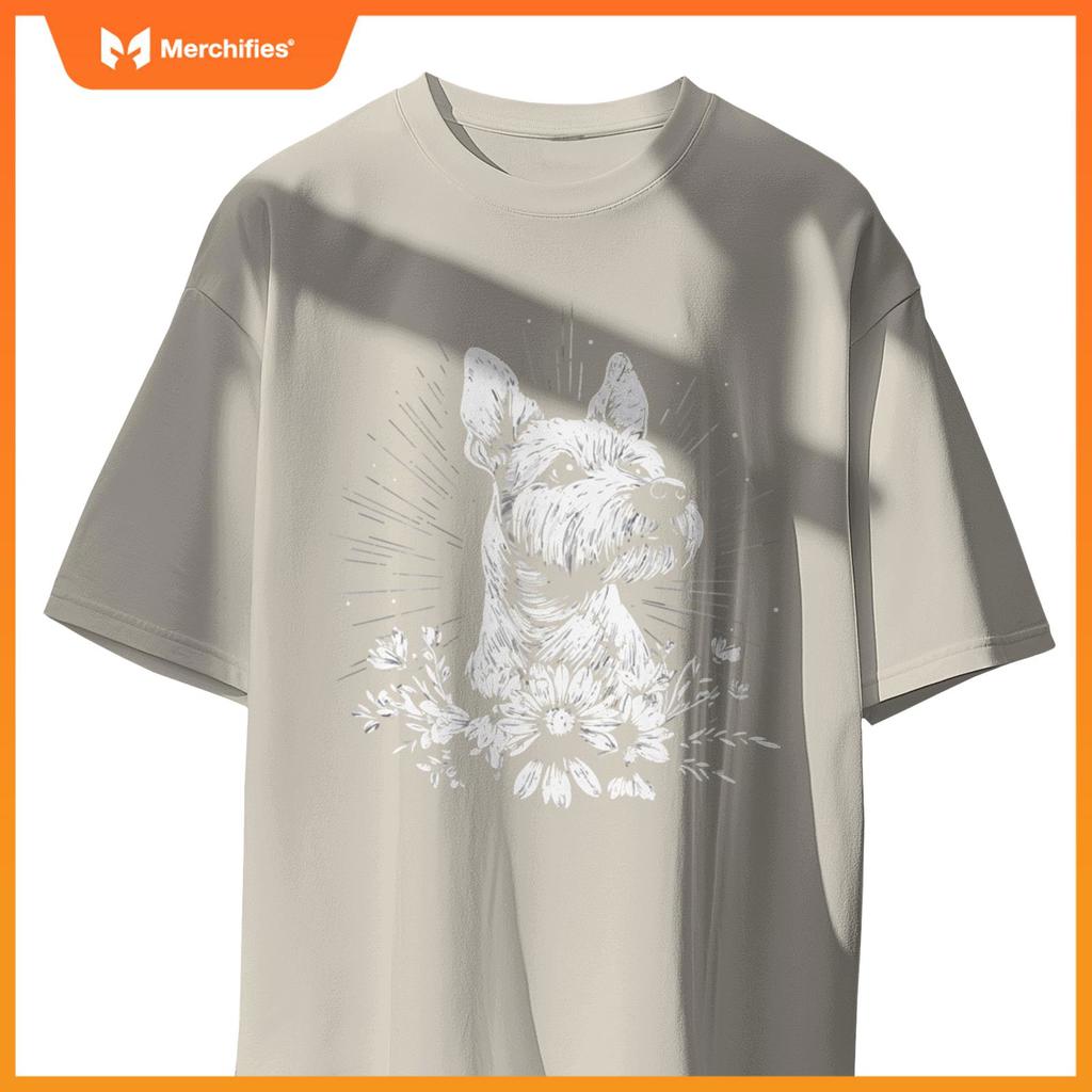 Fox Terrier Dog Lover Retro Style Tattoo T-Shirt