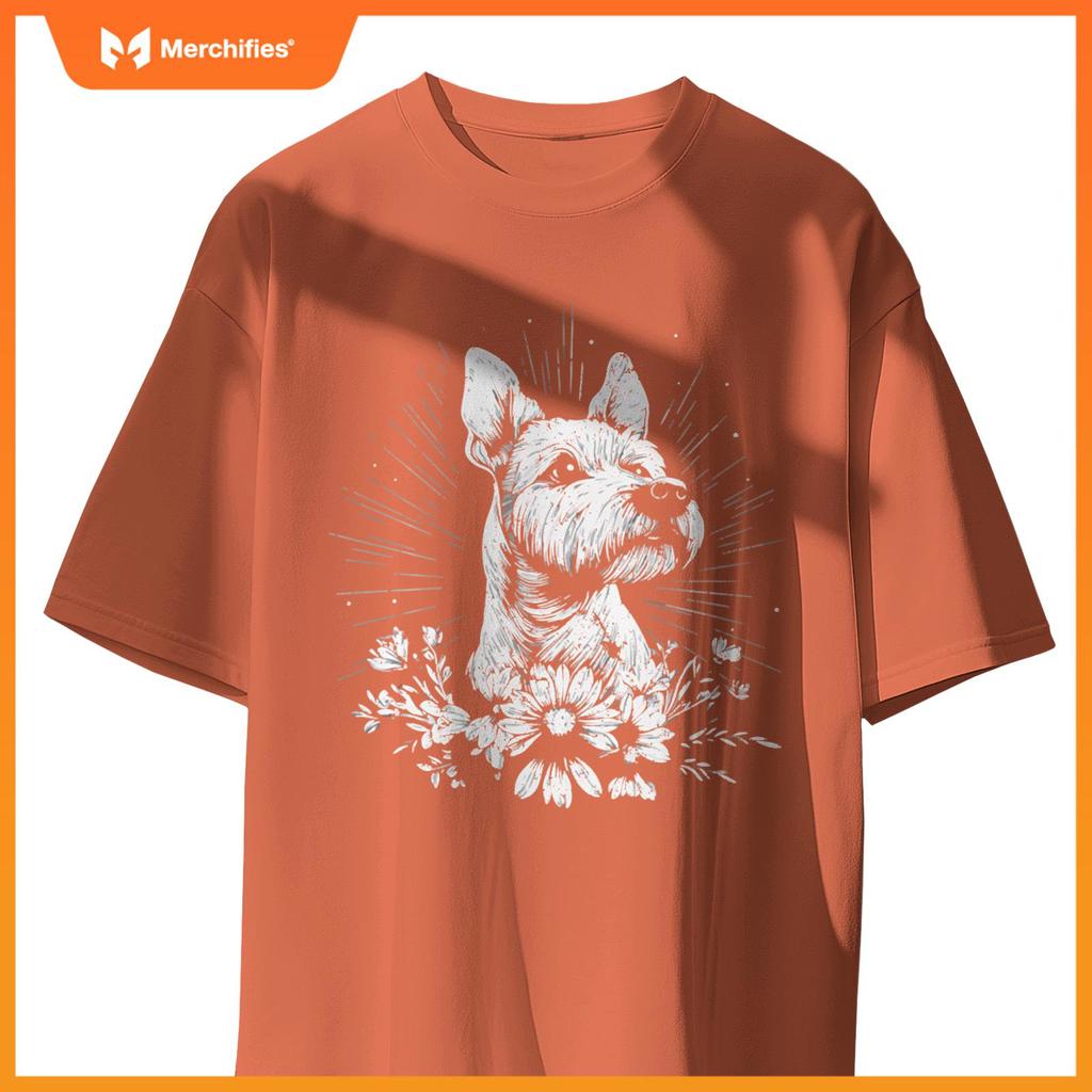 Fox Terrier Dog Lover Retro Style Tattoo T-Shirt