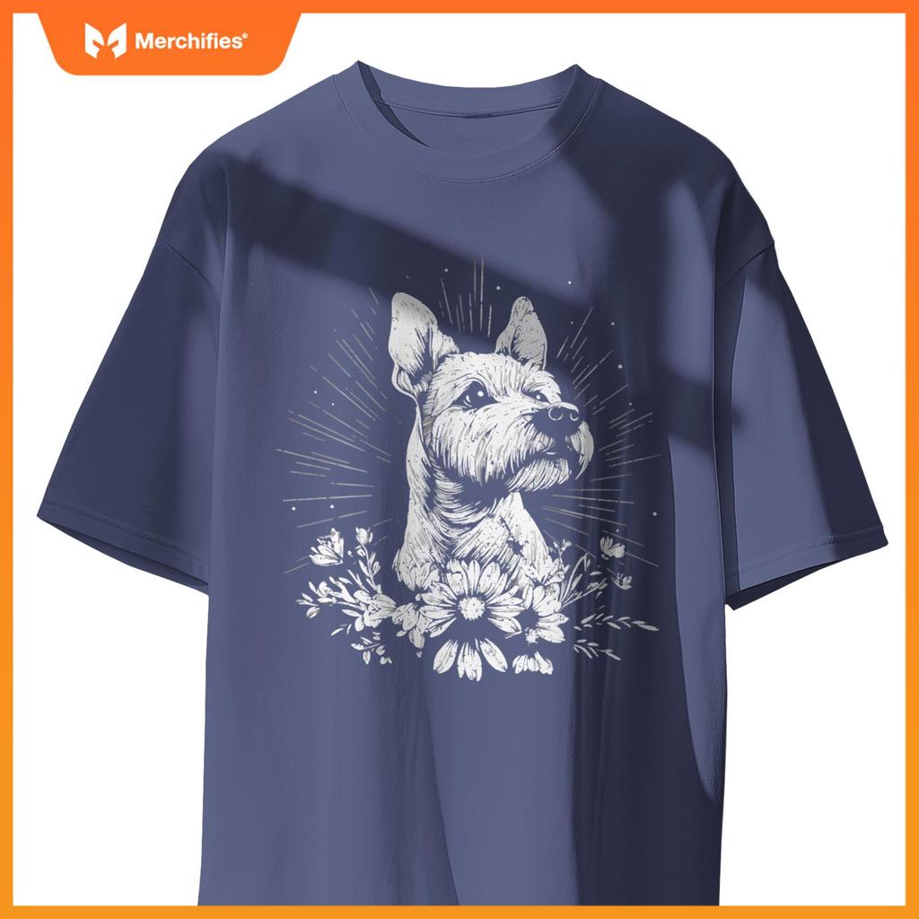 Fox Terrier Dog Lover Retro Style Tattoo T-Shirt