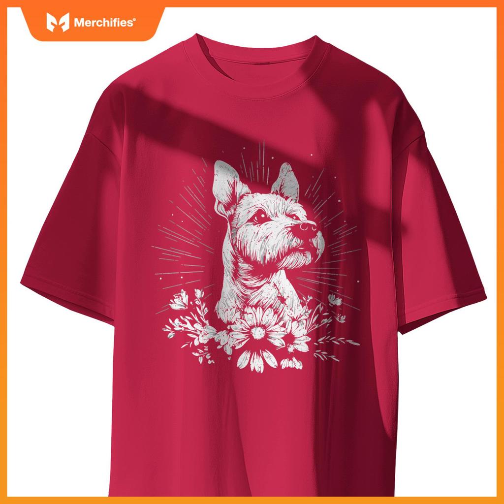 Fox Terrier Dog Lover Retro Style Tattoo T-Shirt