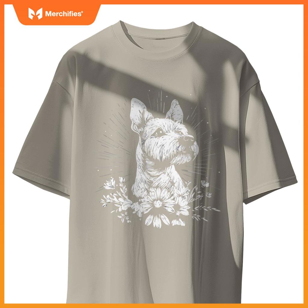 Fox Terrier Dog Lover Retro Style Tattoo T-Shirt