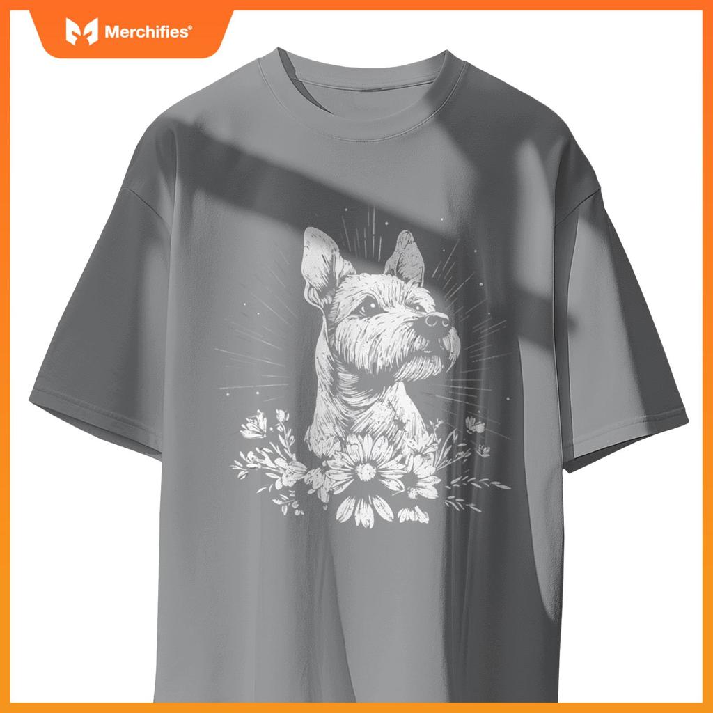 Fox Terrier Dog Lover Retro Style Tattoo T-Shirt