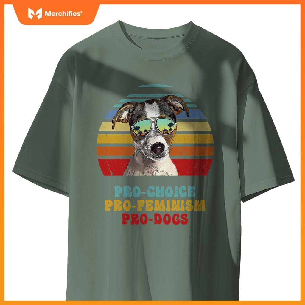 Fox Terrier Pro Choice Pro Feminism Pro Dogs T-Shirt