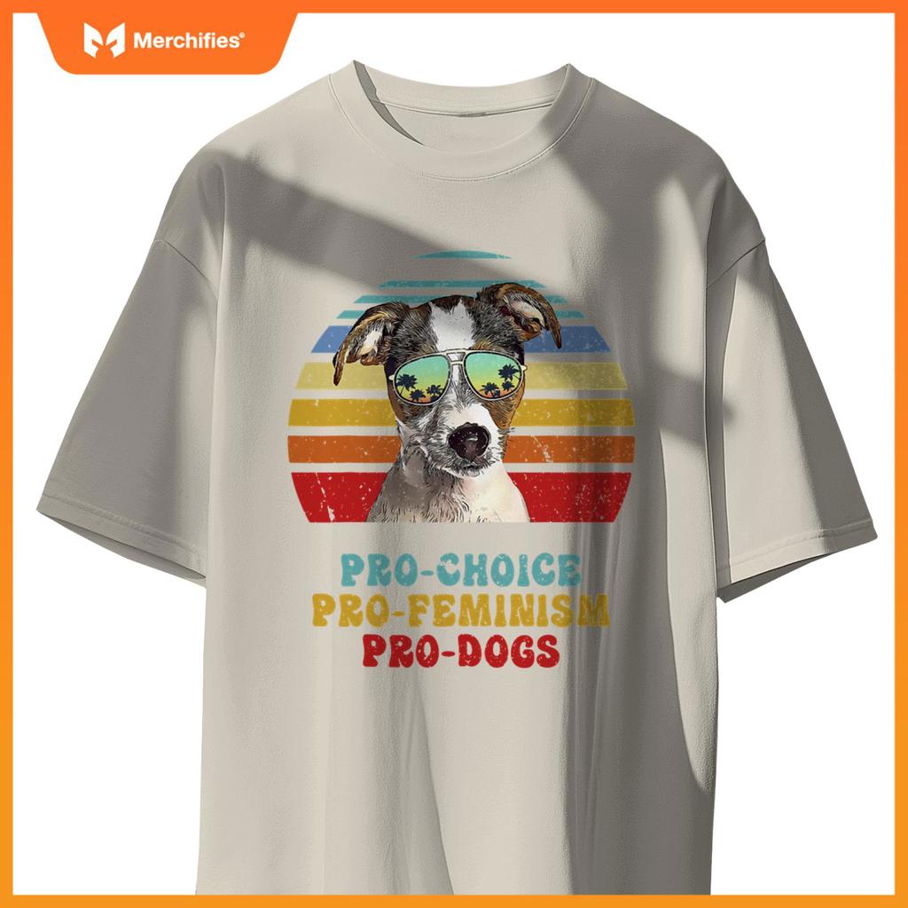 Fox Terrier Pro Choice Pro Feminism Pro Dogs T-Shirt