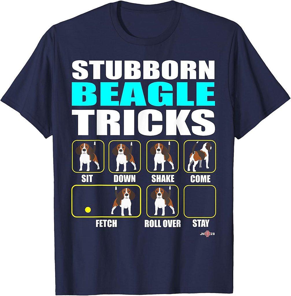 FunBeagle T-shirt  Stubborn Beagle Tricks  Beagle Gift T-Shirt