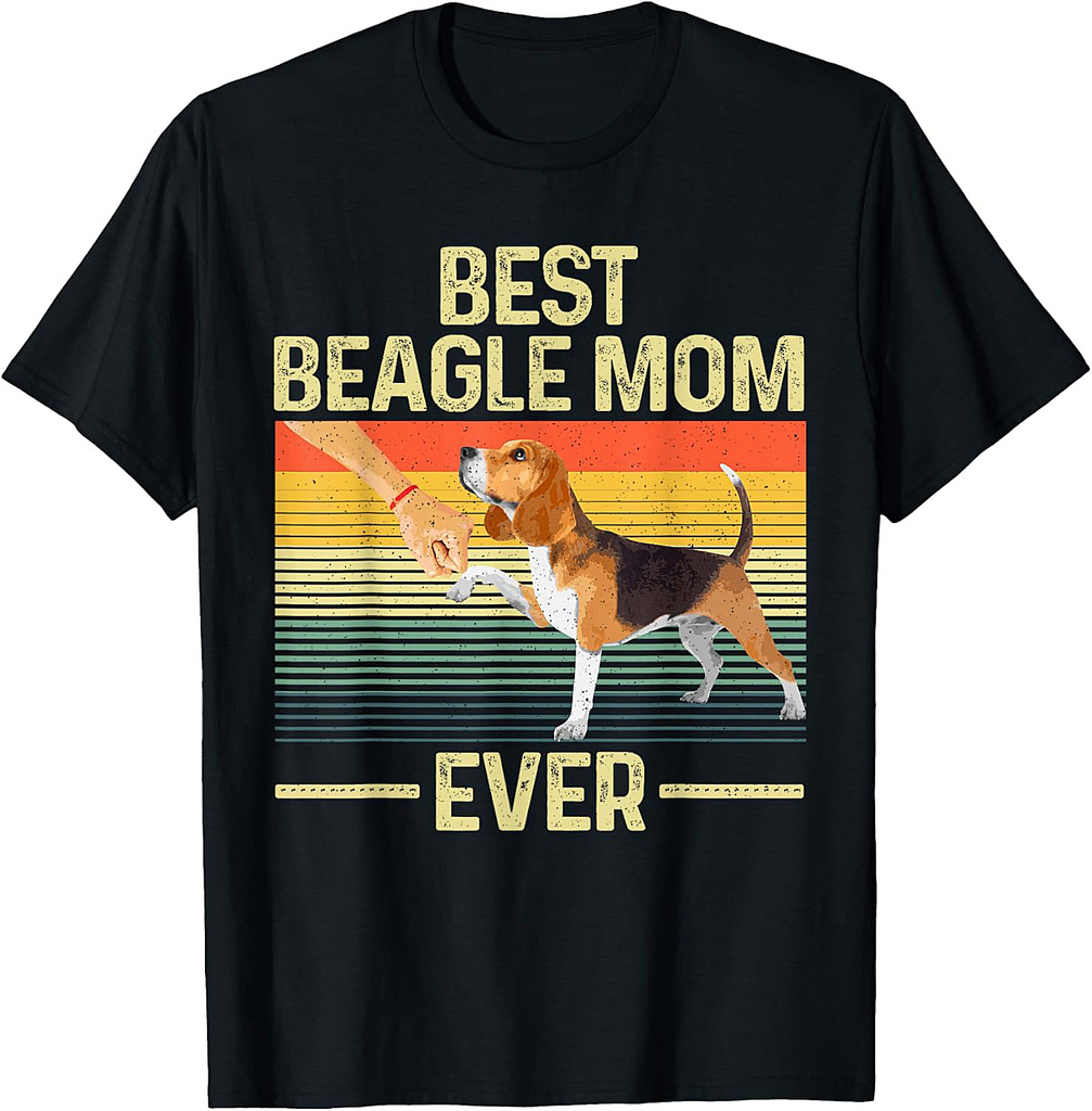 Funny Beagle Art For Women Girls Mom Beagle Dog Lover Beagle T-Shirt