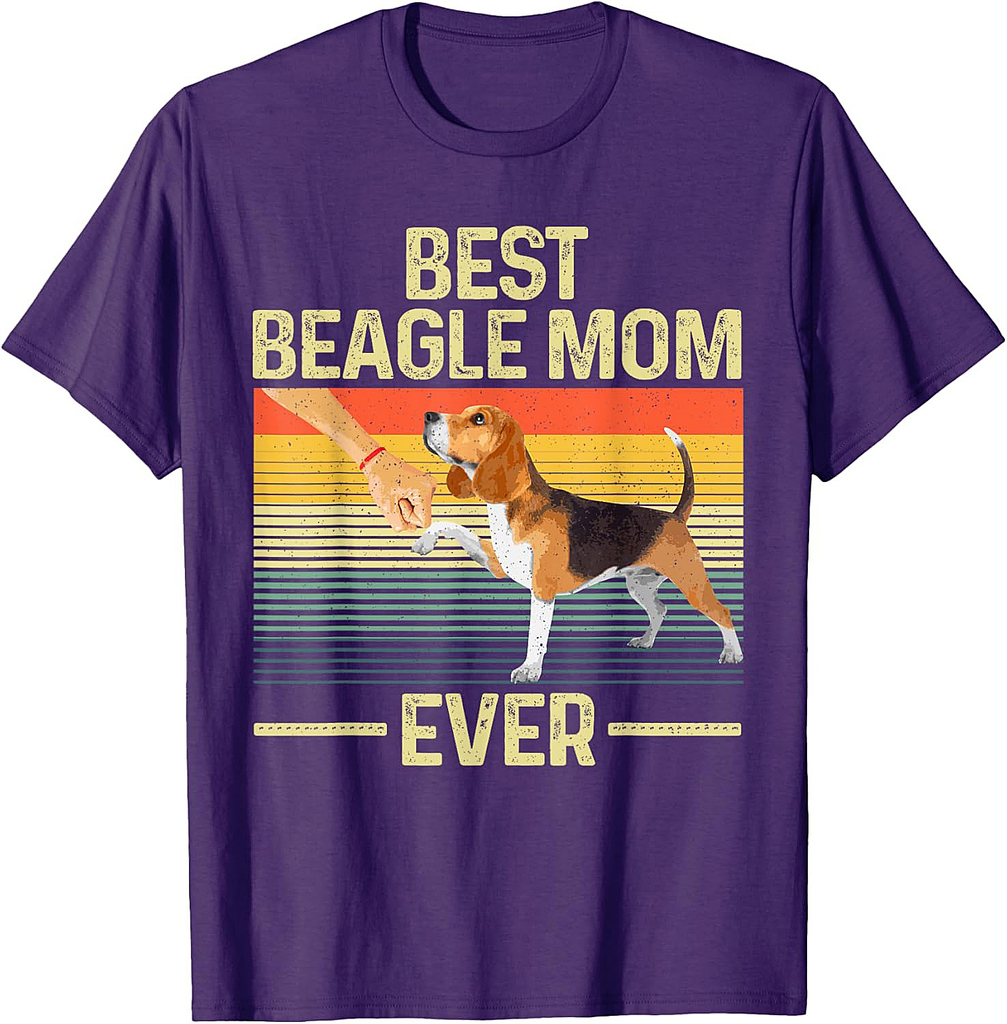 Funny Beagle Art For Women Girls Mom Beagle Dog Lover Beagle T-Shirt