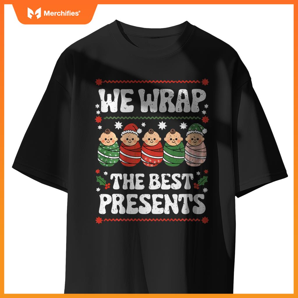 Funny Christmas NICU Nurses, L&D Nurse Neonatal Practitioner T-Shirt